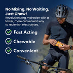 SaltStick Electrolyte FastChews with Caffeine - 60 Citrus Burst Chewable Salt Tablets for Running and Hydration, Electrolyte Chews - 60 Count