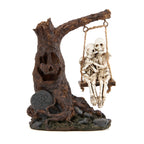 Halloween Skull Statue with Spooky LED Light for Home Indoor Decorations