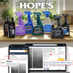 HOPE'S Perfect Cooktop Glass and Ceramic Cooktop and Stove Top Cleaner, Fast Acting and Removes Burnt on Stains from Glass Ceramic Smooth Top Ranges with its No Rinse Formula, 10.6 Oz, Pack of 3