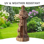 DSNAPE St Francis Garden Statue Bird Feeder 25" H Catholic Outdoor Statues