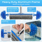 Pool Cleaning Kit with Telescopic Pole, Pool Net with Pole & Dual Skimmers – Premium Pool Accessories for Inground Pools