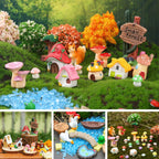 HIYZI 118 PCS Mini Fairy Garden House Accessories Kit Garden Decorations