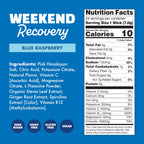 Waterboy Weekend Recovery x FOW | 3,200mg Electrolyte Powder Packets | Ginger + L-Theanine + Vitamins | No Sugar, All Natural, Gluten Free | 24 Drink Stick Mixes (Fruit Punch)