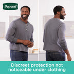 Depend Fresh Protection Adult Diapers, Incontinence Underwear for Men, Disposable, Maximum, Extra-Large, Grey, 15 Count, Packaging May Vary