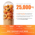 Ayorish Apricot Extract 25:1, 500 mg per Capsule 1000 mg Per Servings Immune Support Herbal Supplements (Pack of 1) (120 Capsules)