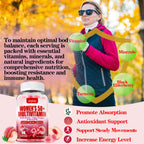 ZEGBALP Sugar-Free Womens Multivitamin 50 Plus Gummies with Calcium, Magnesium, Zinc, Vitamin A, C, D3, E, K2, B Complex, Folate, Biotin - Multi Vitamins & Minerals for Skin, Energy, Immune Support