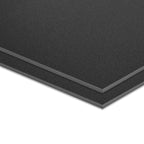 KAITELA ABS Plastic Sheet 12" x 16" x 1/8" Thick (3mm) Black Rigid Thermoplastic Sheet, Moldable Plastic Panel for Crafts, DIY Projects - Textured & Smooth Finish, Pack of 2
