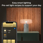 Philips Hue Smart LED A19 Bulb 1-Pack, Warm White Light 2700K, E26 Base, 10.5W, 1100 Lumens, Dimmable, Works with Alexa, Google Assistant, and Apple Home