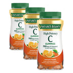 Nature's Bounty Vitamin C Gummies 700mg, High Potency Vitamin C Chewable Gummies for Adults, Immune Support Supplement, Dietary Supplement, Orange Flavor, 60 Ct (Pack of 3)