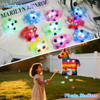 SCIONE 24 Pack LED Light Up Fidget Spinner Bracelets, Party Favors for Kids