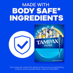 Tampax Pearl Tampons for Women Multipack, with LeakGuard Braid, Super/Ultra Absorbency, Unscented, 56 Count (Pack of 2)