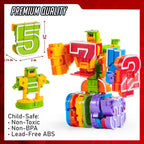 JOYIN 10 Pcs Number Bots Educational Toys, Number Bots, Action Figure Learning Toys, Christmas Birthday Gifts for Kids Boys Girls 3 4 5 6 Years Old