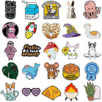 SINCCO Cute Enamel Backpack Pins, Funny Anime Lapel Pin Bulk Set