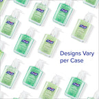 PURELL Advanced Hand Sanitizer Naturals with Plant Based Alcohol, Citrus Scent, 8 fl oz Pump Bottle (Pack of 4) - 9626-06-ECDECO