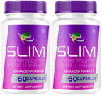 (2 Pack) Slim Metrix Pills - Official Slim Metrix Advanced Formula with All Natural Ingredients, SlimMetrix Advanced Capsules for Wellness & Overall Health Support, 120 Capsules for 2 Months