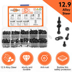 Hapric 830Pcs M2 Screws Assortment Kit, M2x 4-20MM Bolts Kits