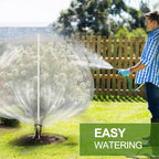 5-Pack 10 * 10FT Fruit Netting Bags for Fruit Trees, Bird Netting Safeguard Apple Trees and Blueberry Bushes from Birds, Pest and Deer, Cicadas Netting Cover with Zipper and Drawstring