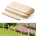 20 Pieces Wooden Garden Stakes 12 Inch Grade and Survey Stakes Wooden Garden and Sign Posts for Plant Support Silt Fence Yard Farm Survey Boundaries Baselines