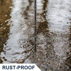 Soil Probe Rod, 48 Inch Metal Septic Tank Locator Tool Ground Probe Rod for Soil Compaction, Locating Underground Pipes and Gopher Runs, Gardening