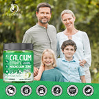 Calcium Citrate 1200 mg with Vitamin D3 Gummies, Calcium Citrate Magnesium Zinc with Vitamin D3 Supplement for Women & Men Bone & Teeth Support, Natural Apple Flavor - 30 Day Vegan Supply