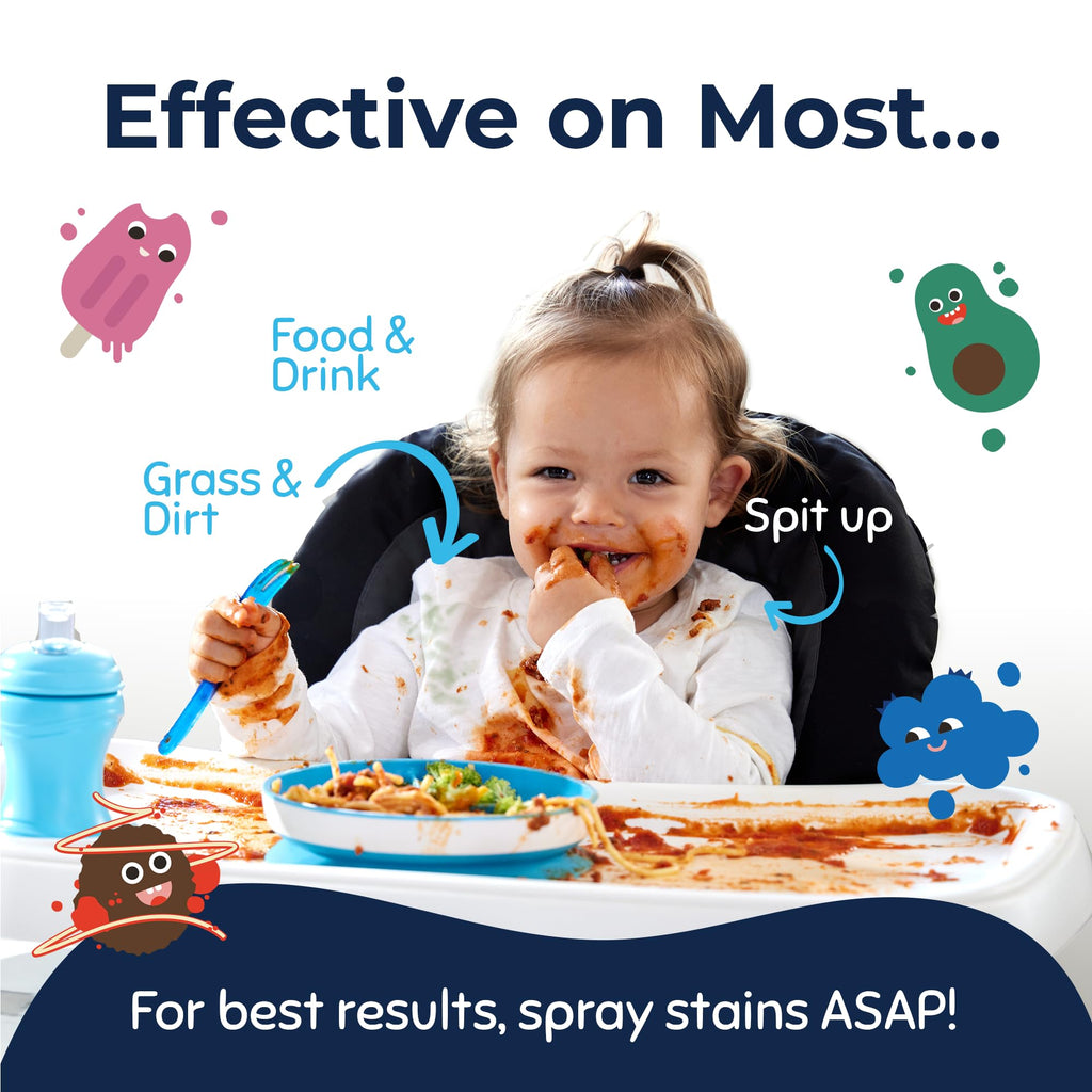 Miss Mouth's Messy Eater Stain Treater - 32oz Refill - Newborn & Baby Essentials - No Dry Cleaning Food, Grease, Coffee Off Laundry, Underwear, Fabric