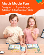 THE BAMBINO TREE Addition and Subtraction Facts Bingo Game - 1st 2nd & 3rd Grade Educational Math Learning for Classroom & Homeschool
