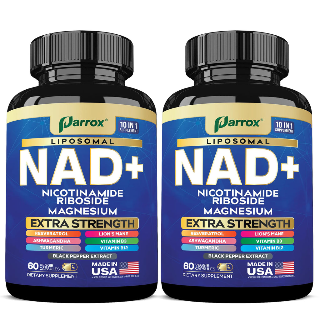 NAD+ Supplement, Liposomal Nicotinamide Riboside, 10-in-1 Strength, 2 Pack