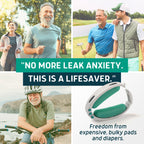 LUNDERG Confidence Clamp - The Original Incontinence Clamp for Men with 3 Removable Top Pads (S, M & L) for Reliable Control and Everyday Confidence - Male Incontinence Products