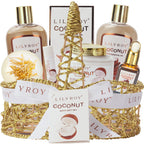 Mothers Day Gifts for Women - 8-Piece Luxury Bath & Body Gift Set for Women and Men Self Care Kit Spa Gift Baskets | Valentines Day Gifts, Birthday, Christmas Gift, All Occasion Present for Mom