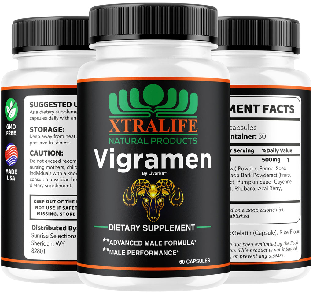 LIVORKA Vigramen Pills for Men, Vigramen Pills, Official Vigramen Pills for Men Original Pills, Vigramen Capsules - All Natural Formula, Vigramen Supplement Support Pills, 60 Capsules for 1 Month