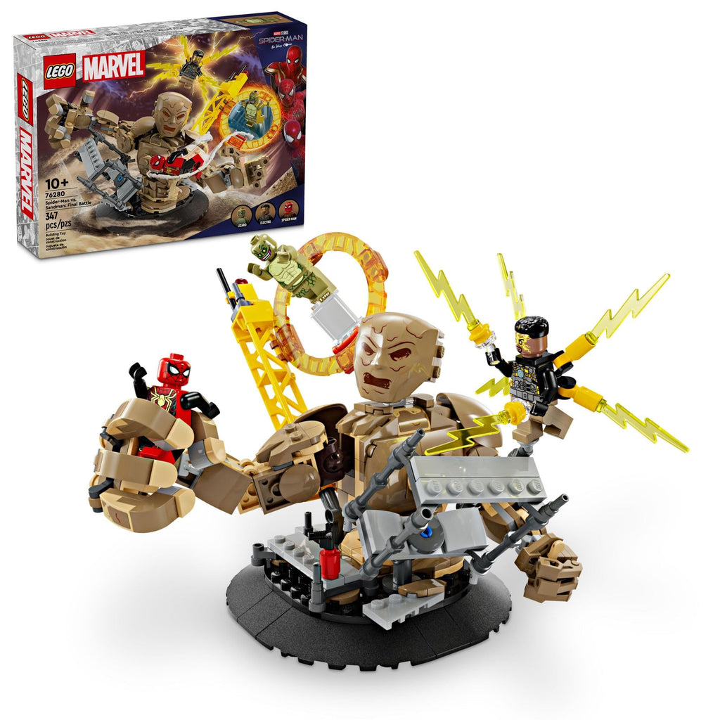 LEGO Marvel Spider-Man vs. Sandman: Final Battle Building Toy - Pretend Play Kids Toy for Fans - 10 Year Old Boy & Girl Birthday Gifts - with Movable Pieces - 76280