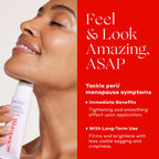 Womaness Let’s Neck Serum for Neck Tightening and Lifting - Firming and Tightening Neck Cream with Cooling Roller Applicator - Hydrating Neck Serum to Smooth Wrinkles and Sagging Skin for Women - 50ml