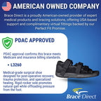 Brace Direct Post Op Shoe & Medical Foot Brace – Stress Fracture, Broken Toe & Bunion Support L3260 – Orthopedic Walking Immobilizer for Left or Right Foot (MD - WOMENS US SHOE: 6.5-8)