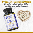 Premier Research Labs Premier Hair/Skin/Nails - Hair Growth Supplement for Women & Men with Keratin, Vitamins for Hair Growth, Beauty from Within for Hair, Skin and Nails - 60 Vegetarian Capsules