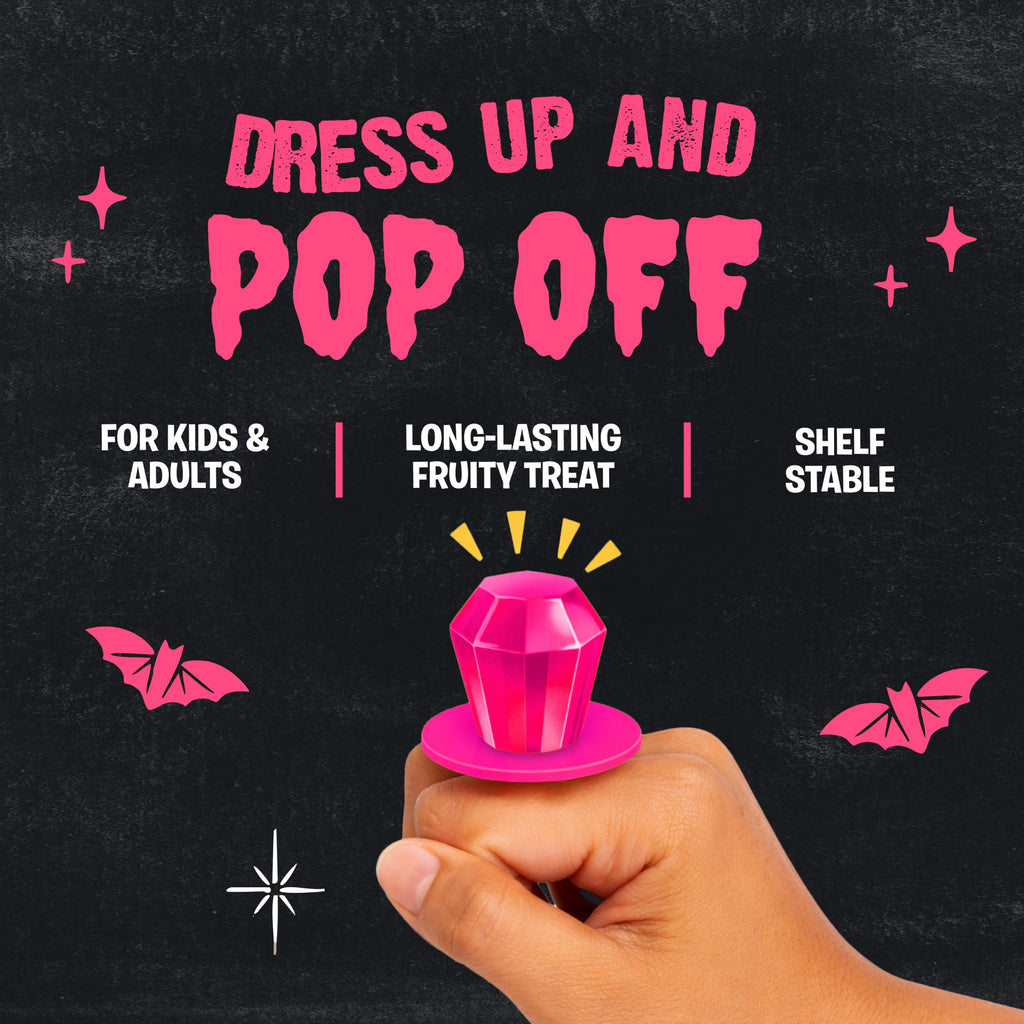 Ring Pop Pink Strawberry Halloween Lollipop, 30 Count, Bulk Party Favors