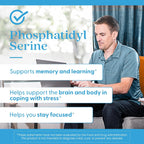 Doctor's Best Phosphatidylserine Supplement 100 mg - Phosphatidyl Serine Capsules for Men & Women, Memory & Cognitive Support for Adults, Supports Brain Health, Gluten Free, Vegan - 120 Veg Caps