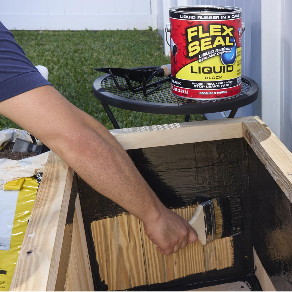 Flex Seal Liquid, Rubber Coating Sealant, Waterproof, Flexible, Breathable, and UV Resistant, Roof Repair, Basements, RV, Campers, Trailers, Marine, EPDM, Masonry, Black, 16 oz