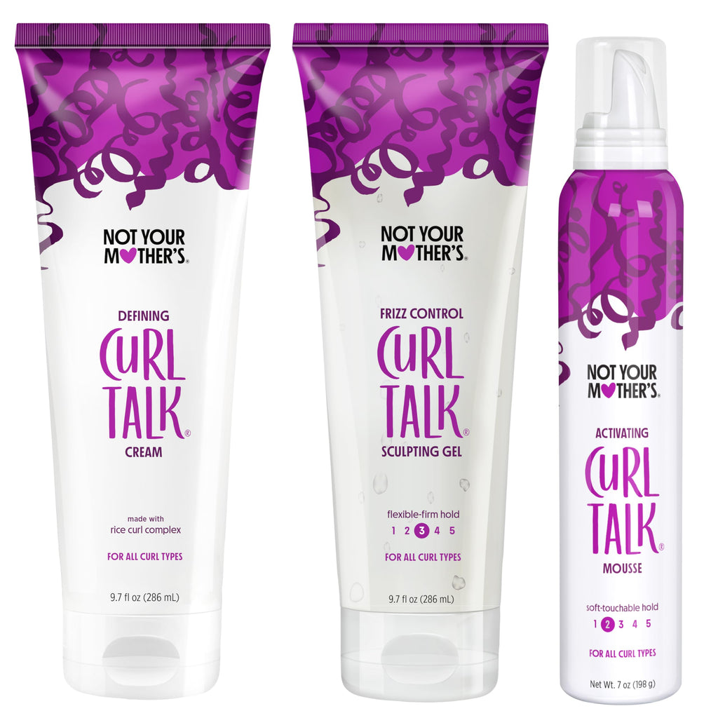 Not Your Mother's Curl Talk Defining Cream, Styling Gel, & Mousse - 3 Pack