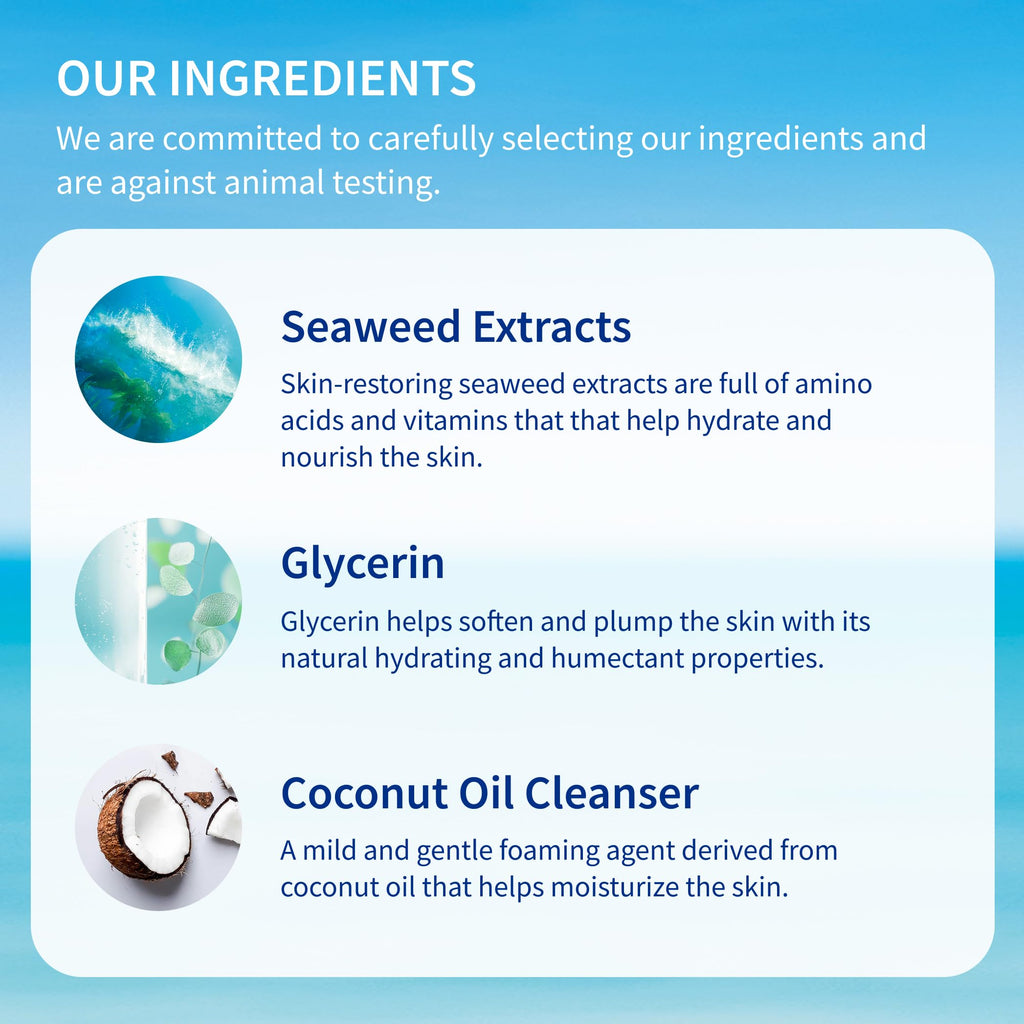 Inis the Energy of the Sea Refreshing Bath and Shower Gel - Sulfate Free Body Wash for Women and Men - Ocean Fresh Fragrance - 7 Fluid Ounce