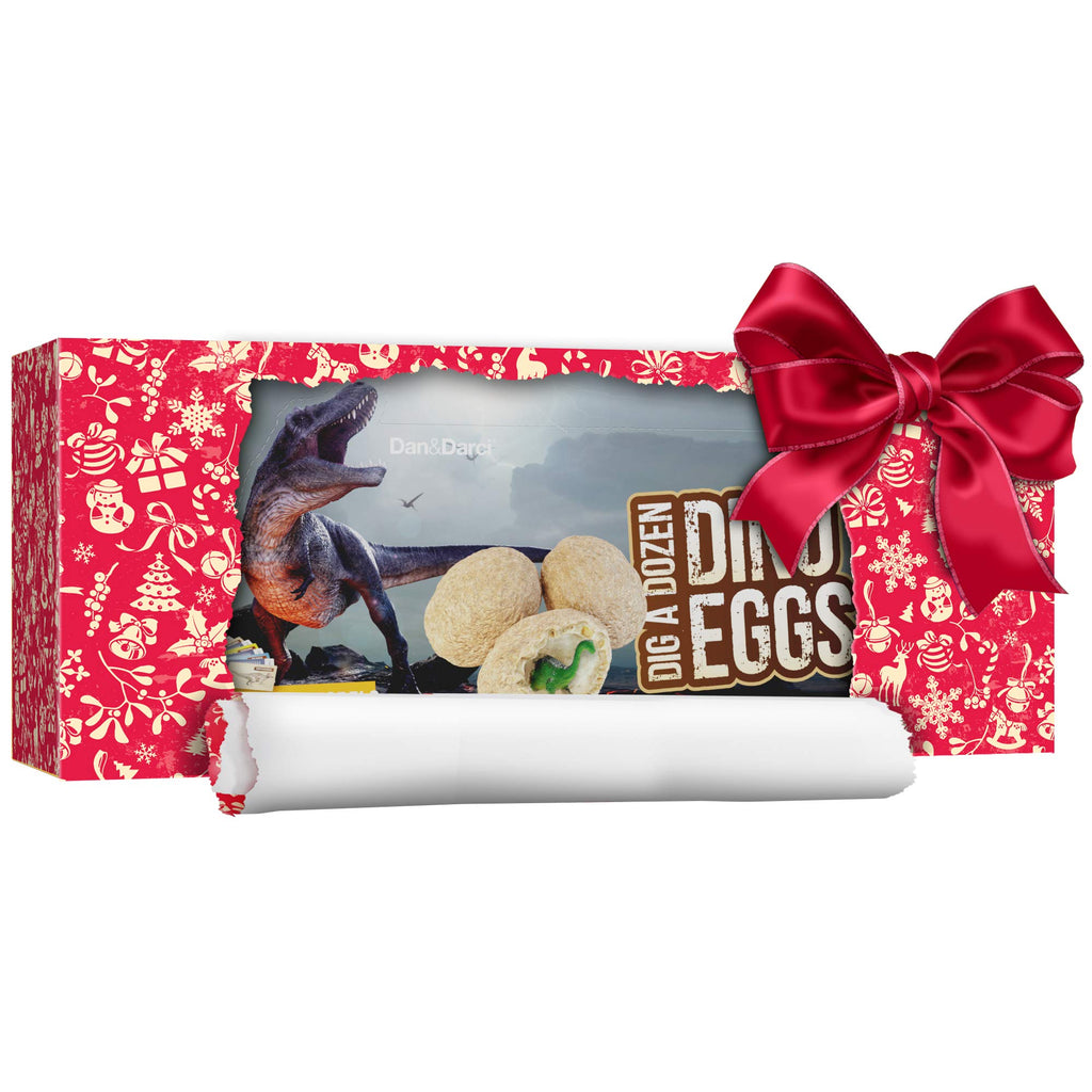 Dan&Darci Dig a Dozen Dino Egg Kit for Kids - Dinosaur Toys Gift 3-12 Year Old - 12 Eggs & Surprise Dinosaurs - Basket Stuffers - Science STEM Activities - Boy Toy Party Gifts for Boys & Girls