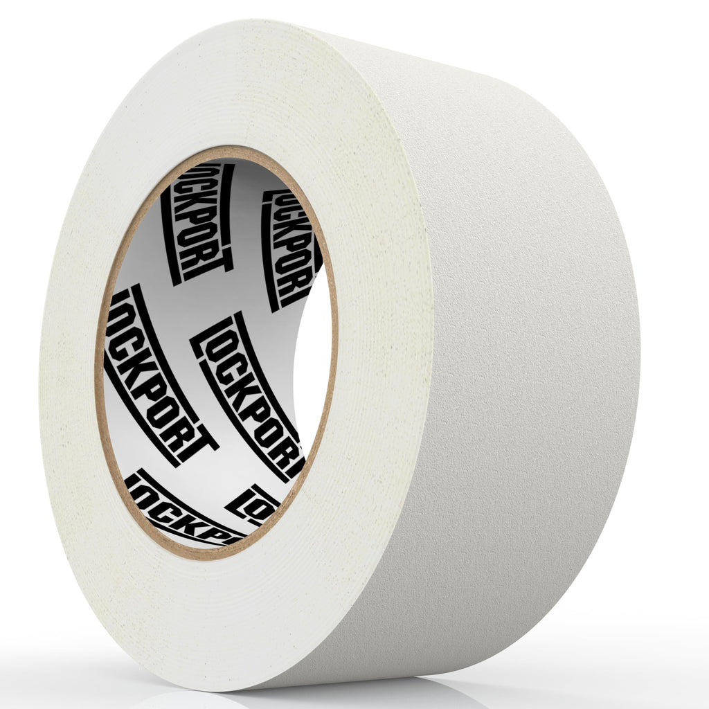 Lockport White Gaffers Tape 2 inch x 45 Yards - Pro White Gaff Tape - No Residue, Water Resistant, Non- Reflective, Easy Tear - Multipurpose