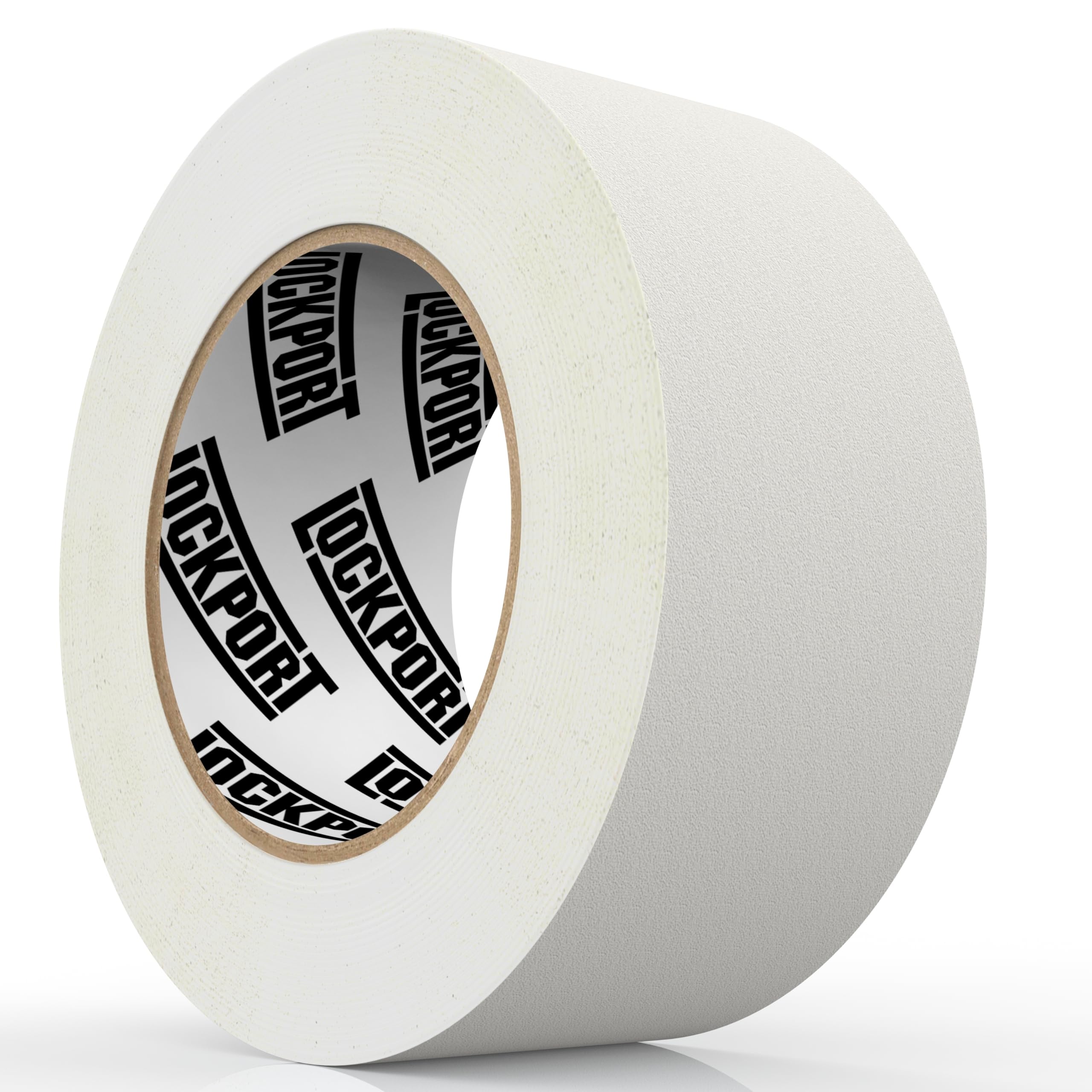 Lockport White Gaffers Tape 2 inch x 45 Yards - Pro White Gaff Tape - No Residue, Water Resistant, Non- Reflective, Easy Tear - Multipurpose