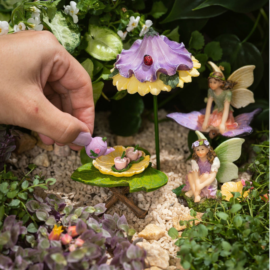 PRETMANNS Fairies for Fairy Garden Accessories Outdoor Kit, 7 Pieces
