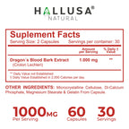 Dragon’s Blood Capsules 1000mg, Croton Lechleri Extract (Sangre de Drago, Sangre de Grado) Natural Digestion Support, Skin Healing, Ulcers, Stomach Sensitivity, Scarring, Antioxidant Support, 60 Count