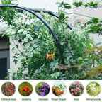 BUKLIYN Half Sided Arch Against The Wall Garden Arch Trellis - Garden Arch Arbor Trellis for Climbing Plants Outdoor - Garden Arch Trellis Arbor for Home Yard and Garden（Black）