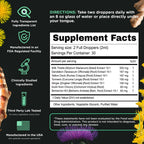 SuperBonsai Milk Thistle Herbal Liquid Supplement - Doctor-Formulated Botanical Blend with Milk Thistle and Dandelion Root - Vegan Non-GMO Drops - 3 Month Supply
