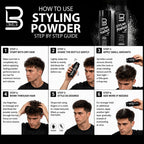 L3 Level 3 Hair Texture Powder for Men, Volume, Natural Look, 60 g