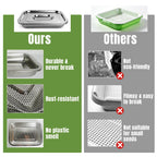 2 Pack Stainless Steel Seed Sprouter Trays, 2-Tier Soil-Free Microgreens Growing Kit, Sprouting Tray with Cover Lids & Mesh Pads for Sprouts Beans Alfalfa Wheatgrass (10.6" * 7.9" * 1.9")