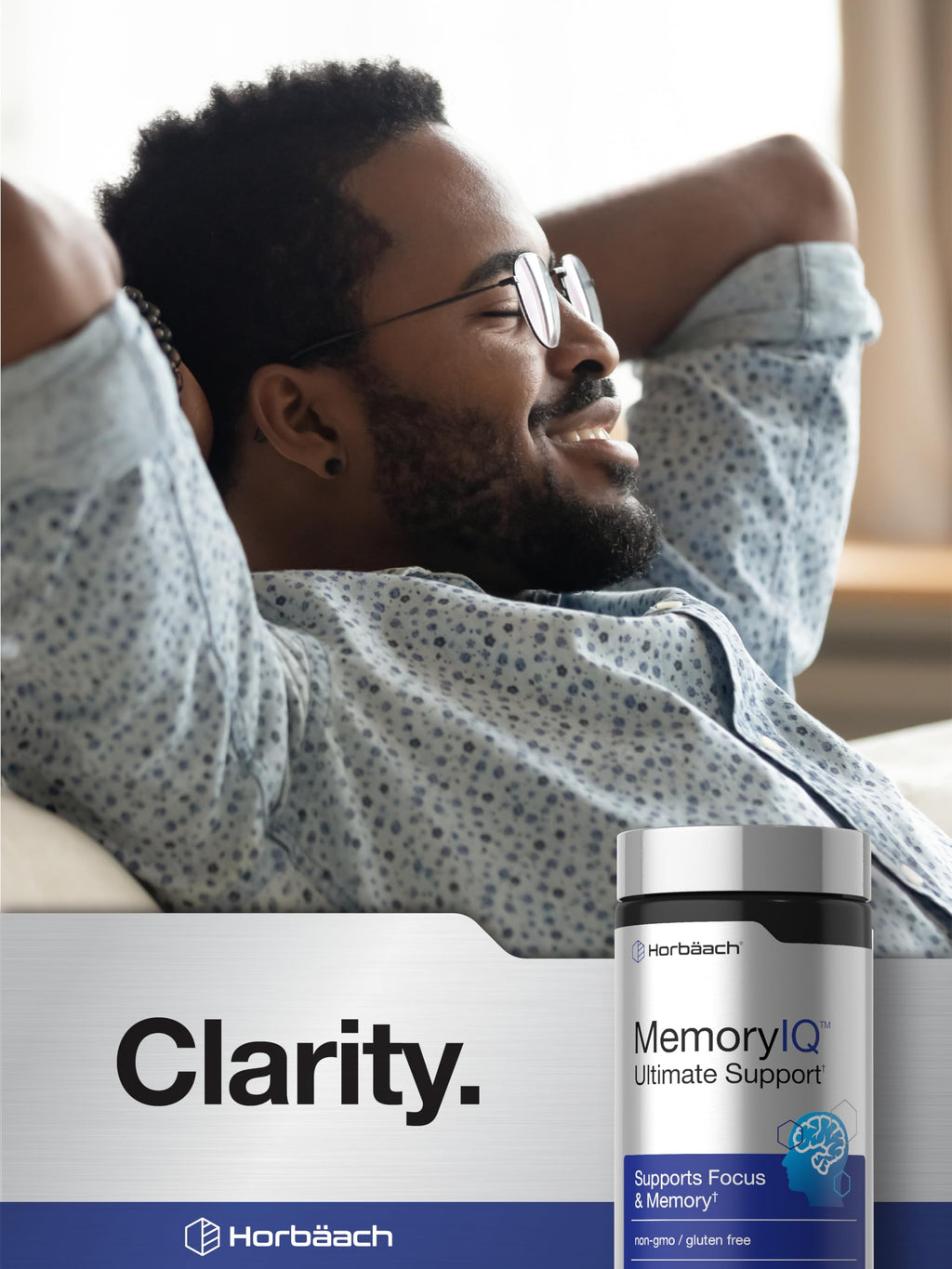 Horbäach Memory IQ Brain Support Supplement | 60 Softgels
