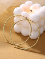 6 Pairs Clip On Hoop Earrings for Women Fake Spring Hoop Earrings, Gold